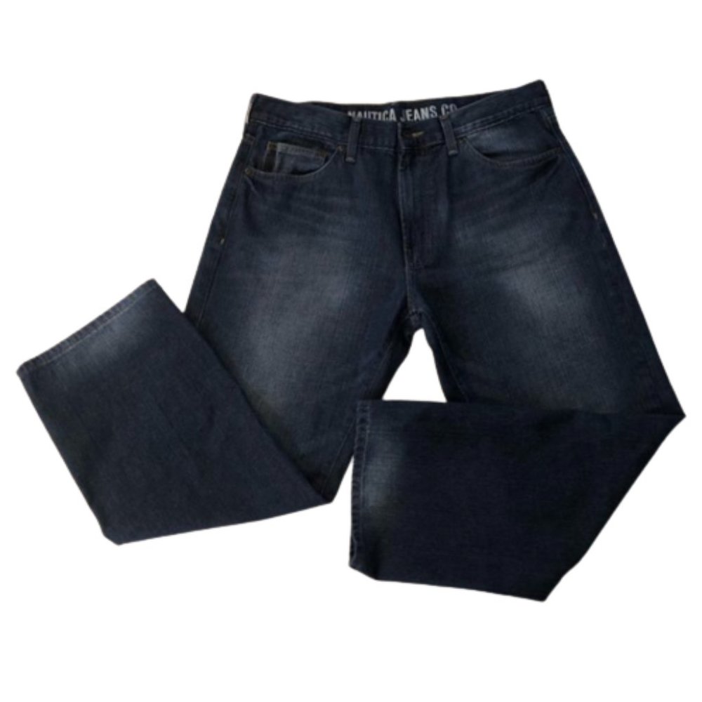 NAUTICA Straight Leg Loose Fit Jeans 36 W x 30 L